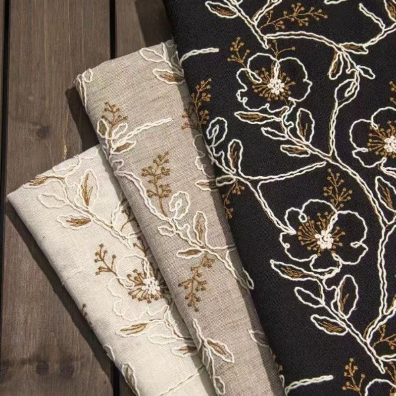 Sewing Cotton - Tecido de Renda de Tule Bordado