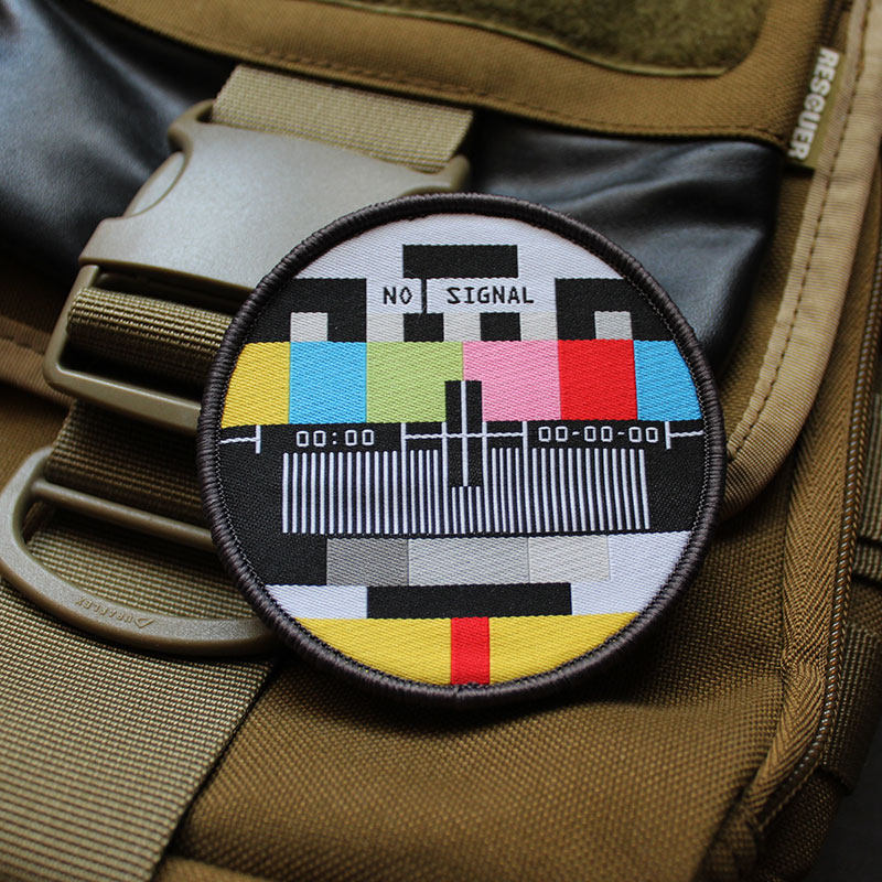 Sewing Labels - Nenhum sinal ultra-fino tecido etiqueta crachá