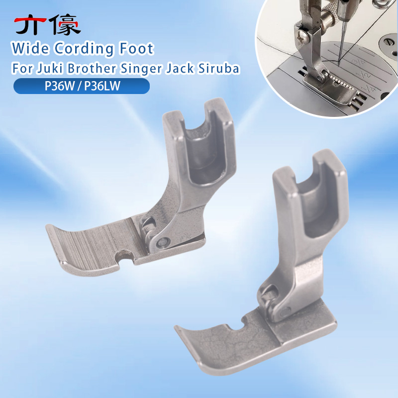 Zipper Foot Presser - P36w p36lw pé de cordão largo