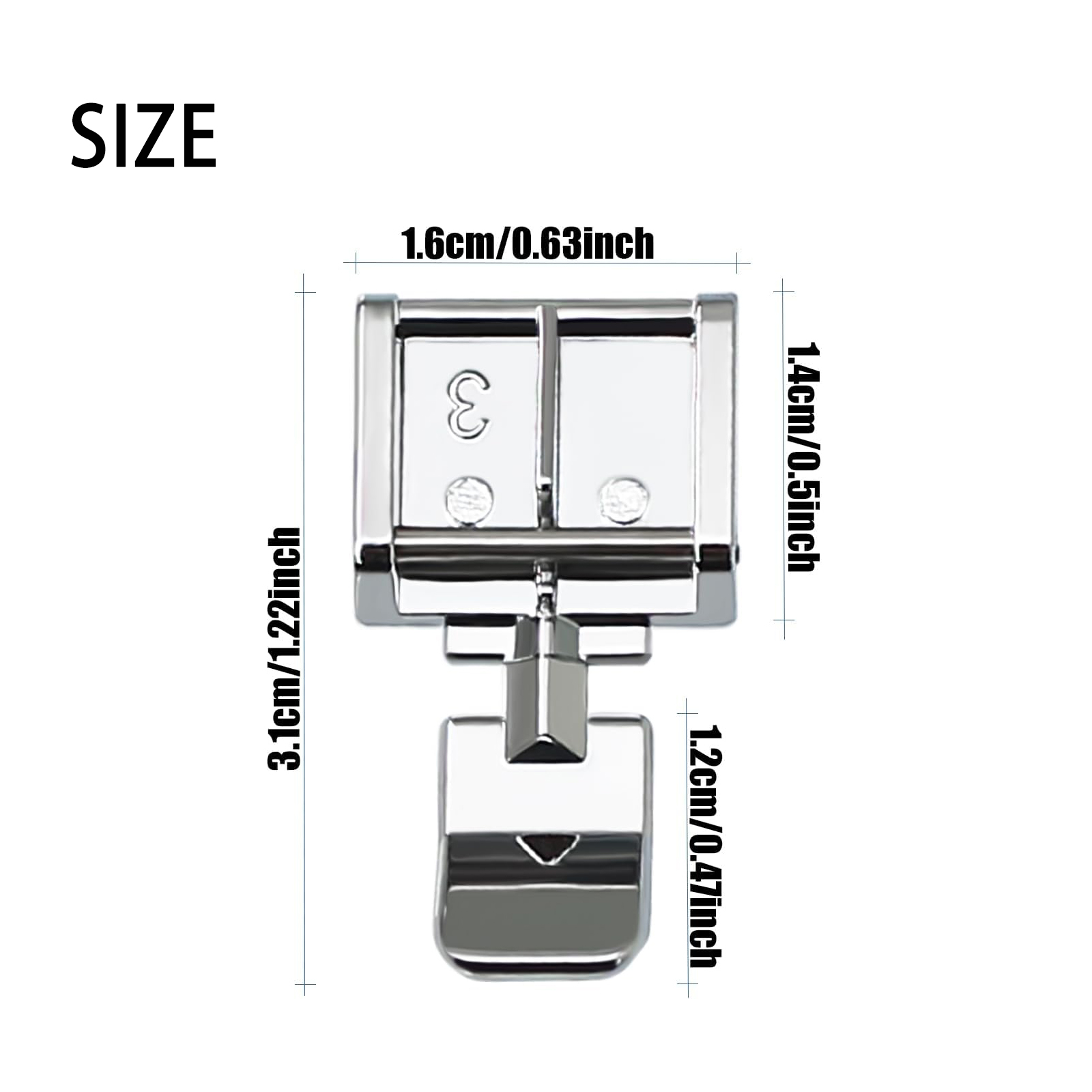 2 Peças # 006905008 Calcador d - Zipper Foot Presser avaliação e preço