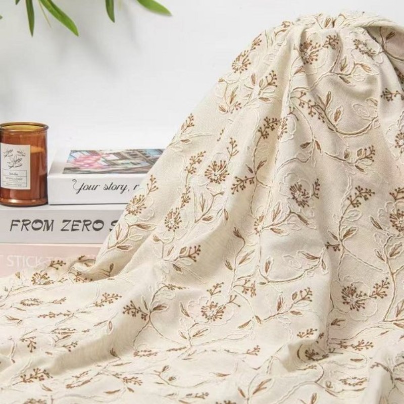 Tecido de Renda de Tule Bordad - Sewing Cotton avaliação e preço