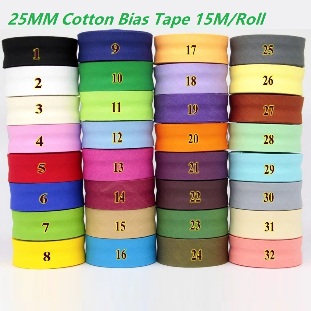 Fita de Viés de Algodão Dobrad - Binding Tape Bias avaliação e preço