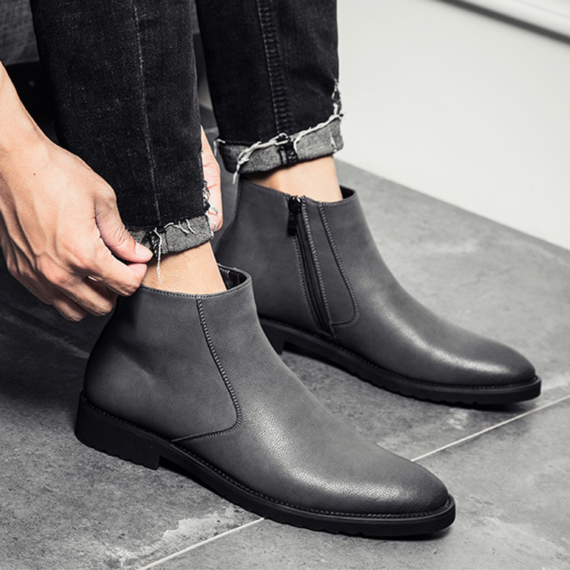 Moda chelsea botas masculinas  - Sewing Cotton avaliação e preço