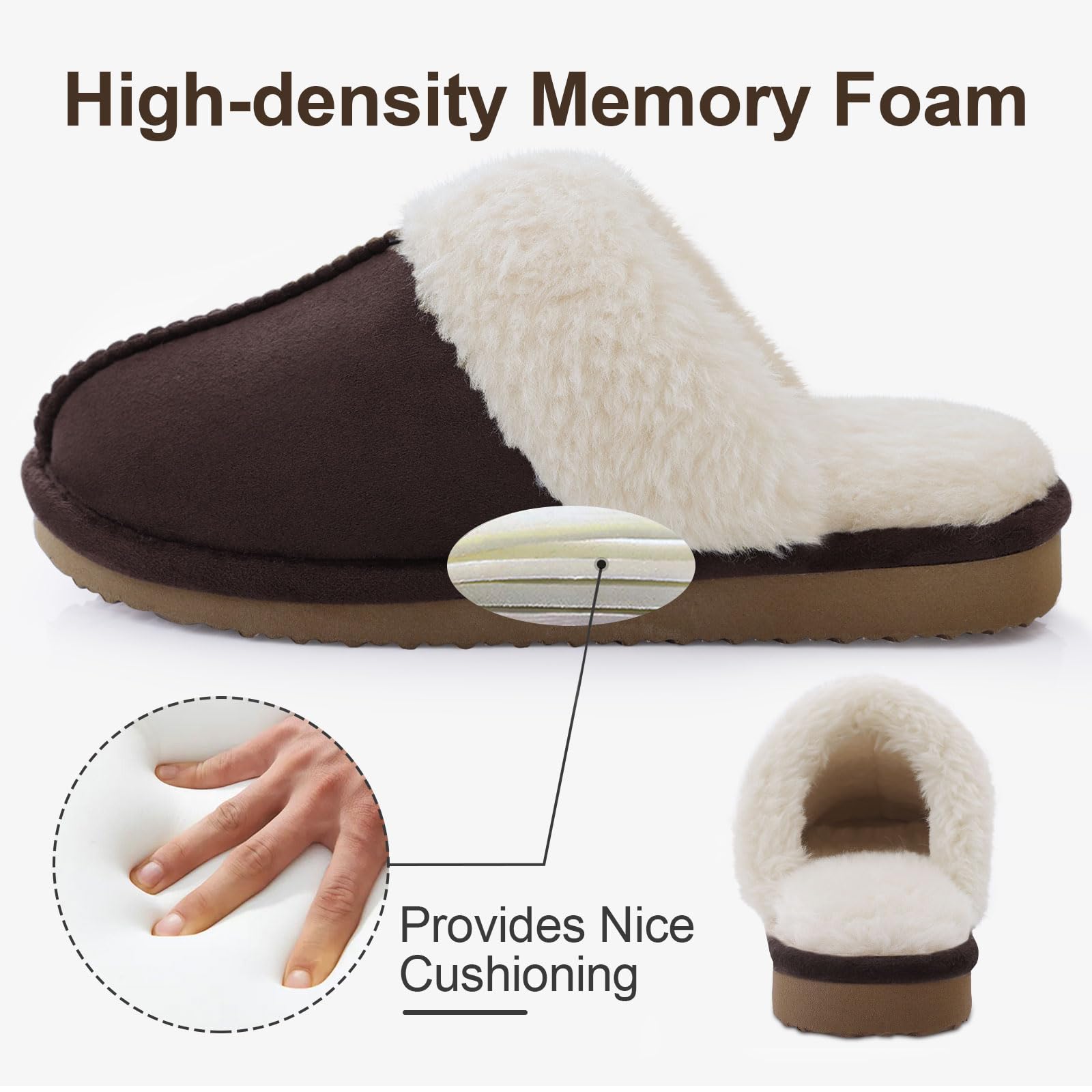 Litfun inverno fuzzy chinelos  - Sewing Cotton avaliação e preço
