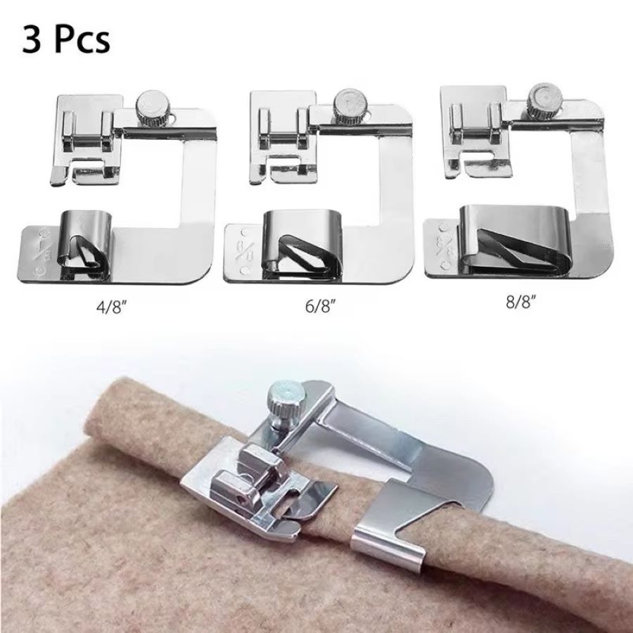 1-3 Peças Calcador de Bainha E - Sewing Factory avaliação e preço
