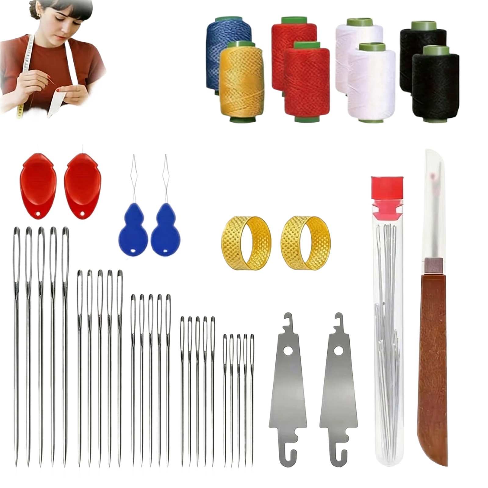 Kit de Agulhas de Costura com  - Sewing Garments avaliação e preço