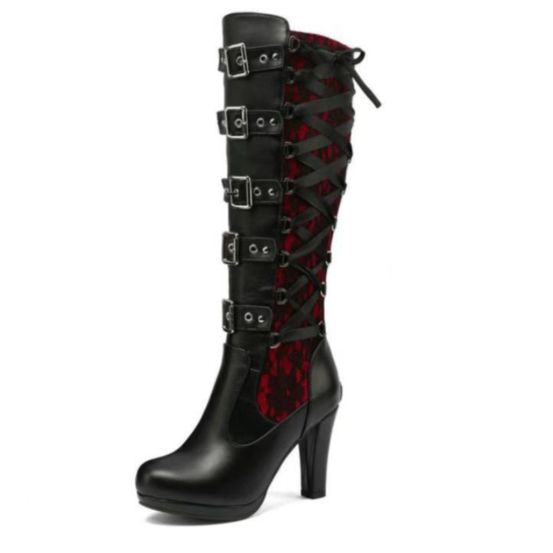 Botas Femininas Estilo Punk Gó - Sewing Cotton avaliação e preço