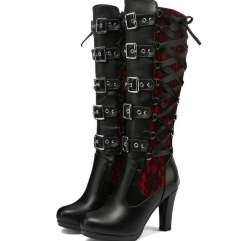 Botas Femininas Estilo Punk Gó - Sewing Cotton avaliação e preço