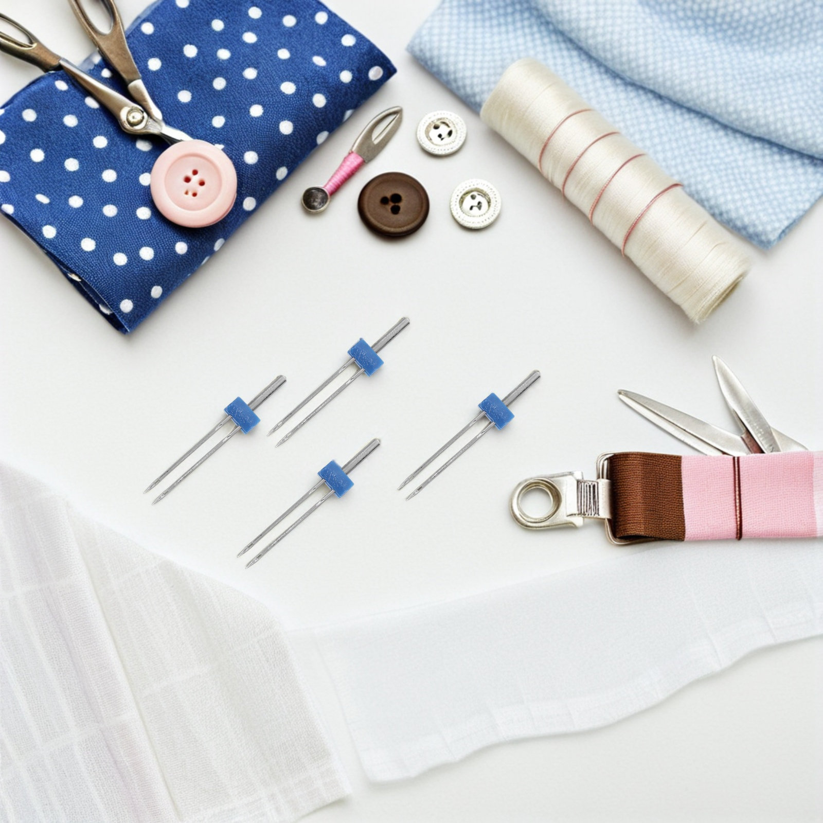 4 Conjuntos de Agulhas Duplas  - Sewing Machine Needle avaliação e preço