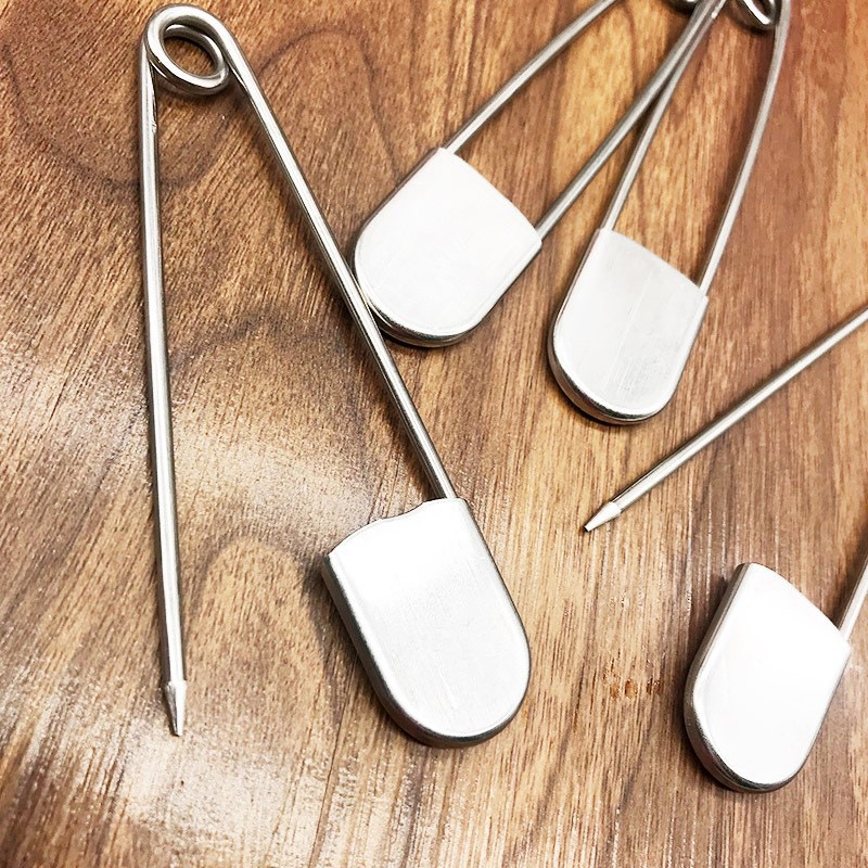 5 pçs tamanho grande prata pin - Sewing Tas avaliação e preço