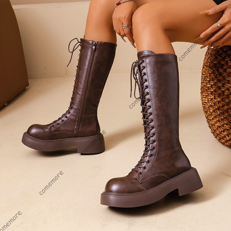 Botas Femininas Vintage de Can - Sewing Front Zipper avaliação e preço
